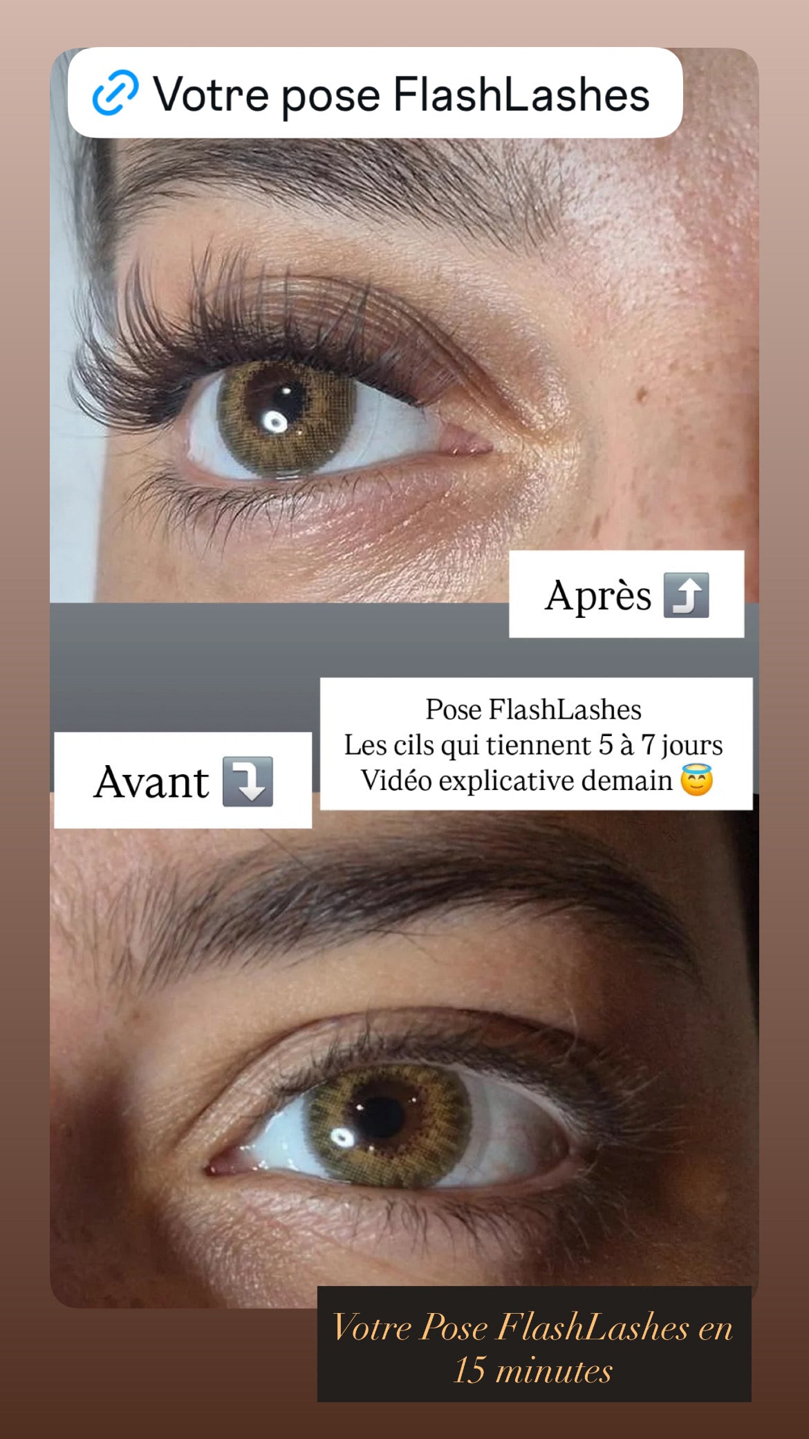 Flash Lashes Naturel Brun – Elisa