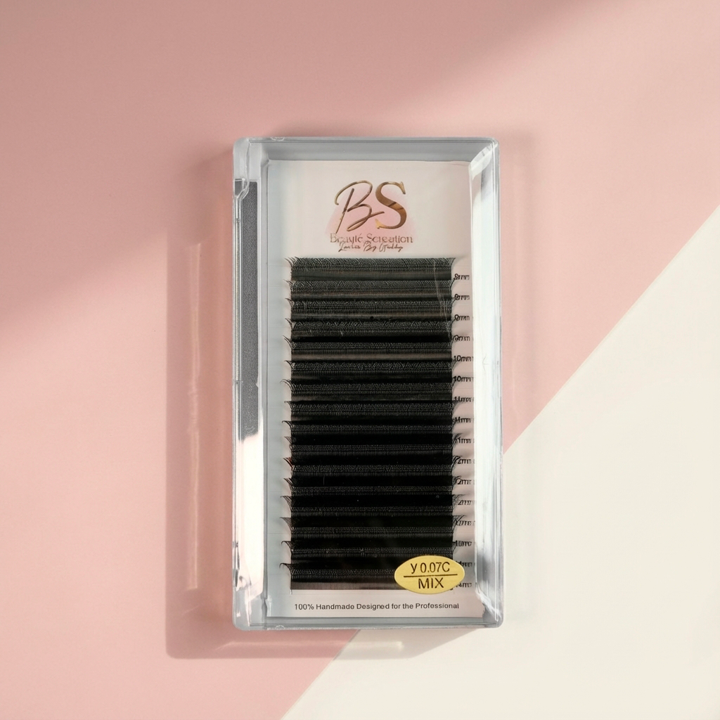 Extensions 0,07 YY Noires – Volume Brésilien - Boîte Mix